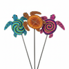 Sea Turtle Garden Stake Set of 3 - white background hero shot