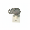Beaded elephant night light on white background