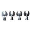 Mini Unpainted Angels with Upswept Wings Set (Set of 4)