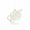 White Faith Ornament on white background - SM114