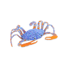 Crab, Blue (Set of 3)